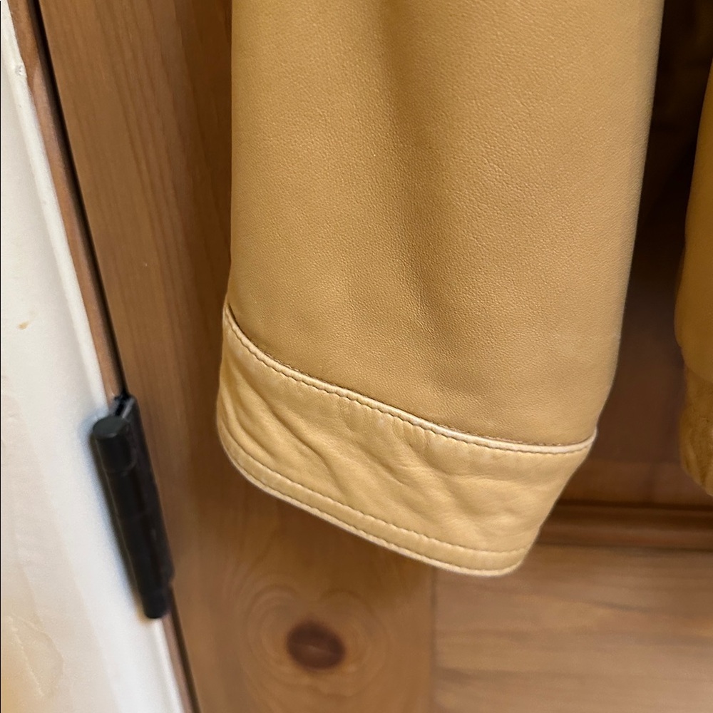 Bruno Magli Tan Leather Jacket - Picture 5 of 14